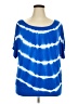 Alyx Tie-dye Blue Short Sleeve Top Size 3X - photo 1