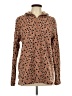 Lands' End 100% Polyester Animal Print Brown Pullover Sweater Size L (tall) - photo 1