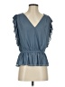 Express Outlet 100% Polyester Blue Sleeveless Blouse Size S - photo 1