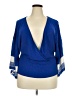 Ashley Stewart Blue 3/4 Sleeve Top Size 22 - 24 Plus - photo 1