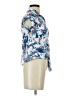 Self Esteem Floral Blue Short Sleeve Blouse Size S - photo 4