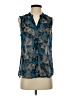CAbi 100% Polyester Blue Sleeveless Blouse Size S - photo 1