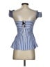 Bebe Blue Sleeveless Blouse Size 4 - photo 2