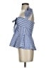 Bebe Blue Sleeveless Blouse Size 4 - photo 5