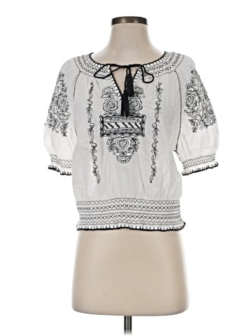 Lauren by Ralph Lauren Short Sleeve Blouse (view 1)