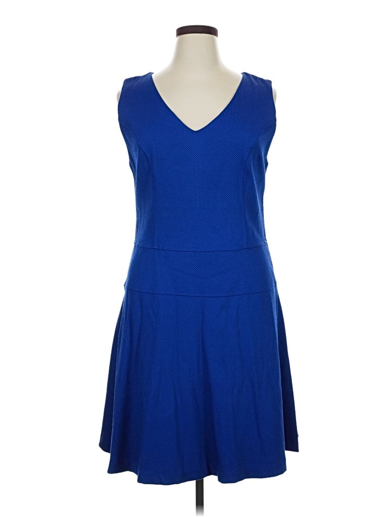 Pre-owned Lark & Ro Casual Dress In Blue