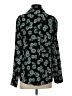 Express Outlet 100% Polyester Floral Teal Long Sleeve Blouse Size S - photo 2