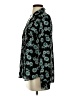 Express Outlet 100% Polyester Floral Teal Long Sleeve Blouse Size S - photo 5