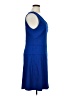 Lark & Ro Solid Blue Casual Dress Size 14 - photo 4