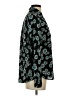 Express Outlet 100% Polyester Floral Teal Long Sleeve Blouse Size S - photo 4