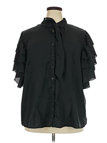 Ashley Stewart Short Sleeve Blouse (view 1)