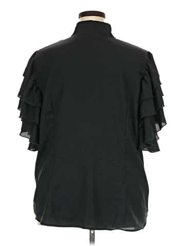 Ashley Stewart Short Sleeve Blouse (view 2)
