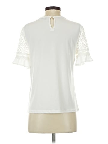 Karl Lagerfeld Paris Short Sleeve Blouse (view 2)