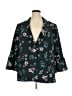 Lane Bryant Floral Teal Blazer Size 22 - photo 1
