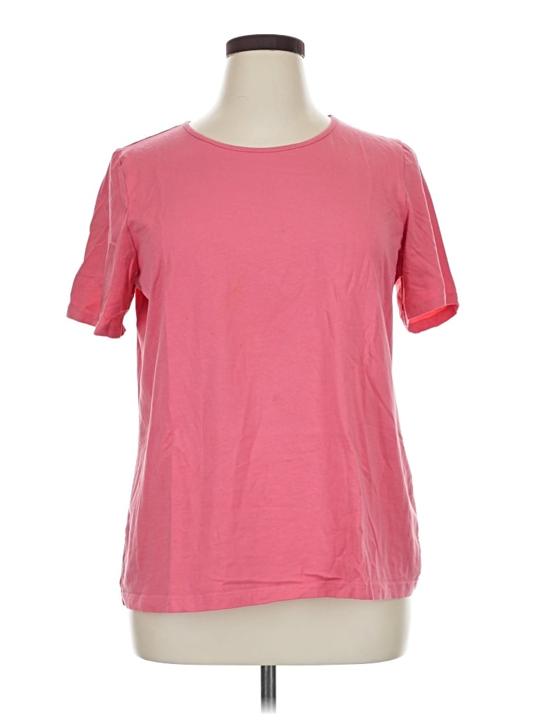 Pre-owned Coldwater Creek Short Sleeve T-shirt In Pink