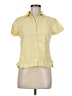 Kate Hill Yellow Short Sleeve Blouse Size M (petite) - photo 1
