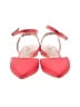 Anthropologie Color Block Red Flats Size 7 - photo 2