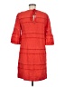 J.Crew 100% Cotton Red Casual Dress Size 6 - photo 2