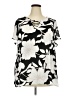 Torrid 100% Polyester Black Short Sleeve Blouse Size 3X Plus (3) - photo 1