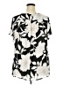 Torrid 100% Polyester Black Short Sleeve Blouse Size 3X Plus (3) - photo 2