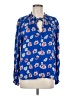 Lucky Brand Blue Long Sleeve Blouse Size M - photo 1