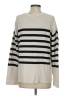 Gap 100% Cotton Stripes Ivory Pullover Sweater Size S - photo 2