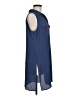 Chico's Solid Blue Casual Dress Size Med (1) - photo 4