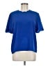 Sara Stephen 100% Polyester Blue Short Sleeve Blouse Size M - photo 1