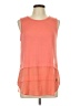 MICHAEL Michael Kors Orange Sleeveless Top Size L - photo 1
