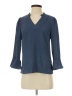 CeCe Blue 3/4 Sleeve Blouse Size XS - photo 1
