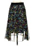 Lularoe 100% Polyester Print Multi Color Black Casual Skirt Size S - photo 1