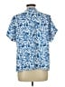 Unbranded 100% Polyester Blue Short Sleeve Blouse Size L - photo 2
