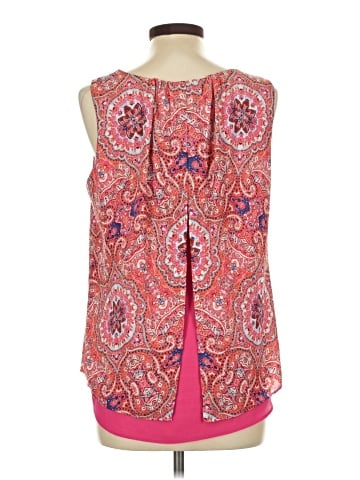 Rose + Olive Sleeveless Blouse (view 2)