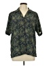 DonnKenny Classics 100% Polyester Stars Green Short Sleeve Blouse Size L - photo 1