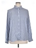 On 34th Stripes Blue Long Sleeve Button-Down Shirt Size XL - photo 1