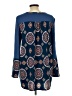 Sun & Moon Blue Long Sleeve Blouse Size L - photo 2