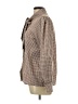 Unbranded 100% Polyester Houndstooth Brown Long Sleeve Blouse Size L - photo 5