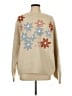 Anewsta Floral Tan Pullover Sweater Size L - photo 1