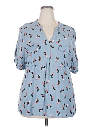 MELLODAY Short Sleeve Blouse (view 1)