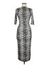 Alice + Olivia Animal Print Silver Cocktail Dress One size - photo 1