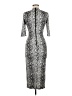 Alice + Olivia Animal Print Silver Cocktail Dress One size - photo 2