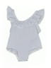 H&M Stripes Blue One Piece Swimsuit Size 3-6 mo - photo 1
