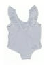 H&M Stripes Blue One Piece Swimsuit Size 3-6 mo - photo 2