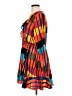 Express 100% Polyester Print Orange Casual Dress Size L - photo 5