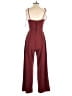Francesca's Solid Burgundy Jumpsuit Size S - photo 2