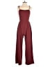 Francesca's Solid Burgundy Jumpsuit Size S - photo 1