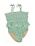 Old Navy Checkered-gingham Green One Piece Swimsuit Size 2T - photo 1