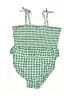 Old Navy Checkered-gingham Green One Piece Swimsuit Size 2T - photo 2