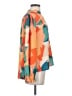 Fate Color Block Orange 3/4 Sleeve Blouse Size S - photo 4