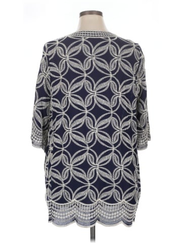 Solitaire 3/4 Sleeve Blouse (view 2)